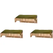 Silvio Design Kletterwand, 3er-Set, olivgrün, 15 x 40 x 25 cm