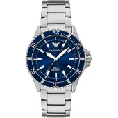 Giorgio Armani Emporio AR11697 WORLD EXPLORER Uhr Herrenuhr Edelstahl silber