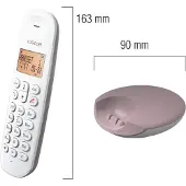 Logicom Schnurloses Festnetztelefon - - DECT ILOA 150 SOLO - Taupe - Ohne Anrufbeantworter