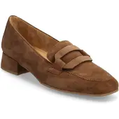 Gabor Damen Mokassins aus Leder in Braun, Schlupfschuh mit 30mm Absatz