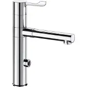Delabie Elektron. MBatt. Schwenkausl.,H300mm,2 BIOCLIP-Edelstahlausl.