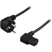 Deltaco DEL-109B-50, 0,5 m, CEE7/7, IEC C13, 250 V, 10 A