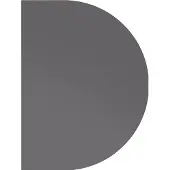 Hammerbacher Anbautisch m.STF/Kons.doppelt 60x80cm Graphit