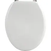 MSV 3700703990031, Verlängert, Harter Toilettensitz, Weiß, MDF-Platten, 365 mm, 425 mm