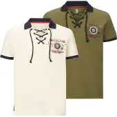 Jan Vanderstorm Doppelpack Poloshirt ELJAR Herren 3213 wollweiß 72/74