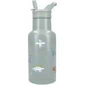 Kidzroom Stainless Steel Trinkflasche 350 ml Small Talk, Grün