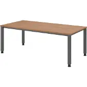 Hammerbacher Schreibtisch 4Fuss eckig 200x100cm Nussbaum
