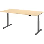 Hammerbacher Sitz-Steh-Schreibtisch el.200x100cm Ahorn