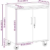 vidaXL Werkzeugschrank