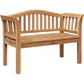 vidaXL Bank Braun 120 x 53,5 x 85 cm Massivholz Teak