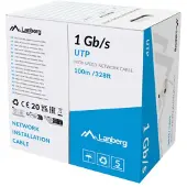Lanberg Cca Awg23 100 M Cat6-trommelnetzwerkkabel Durchsichtig Durchsichtig One Size