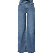 Pieces Selma Mb New Wide Leg Hochtaillierte Jeans