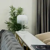 Maytoni LED Tischlampe Spirito, weiß / opal, für Wohn- / Esszimmer, Glas, LED Tischlampe
