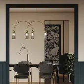 Maytoni Glas Hängelampe Antic, dimmbar, messing / gold, für Wohn- / Esszimmer, Metall, Pendelleuchte