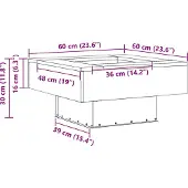 vidaXL Feuerstelle Schwarz 60 x 60 x 30 cm Wetterfeststahl