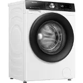 Hisense Freistehend Waschtrockner, 8 kg, 1400 U/min., Frontlader, Freistehend, Weiß, Links, Grau, Tasten, Drehregler