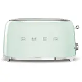 Smeg Toaster TSF02PGEU, 1500 W, Edelstahl, 4 Schlitze, Pastellgrün