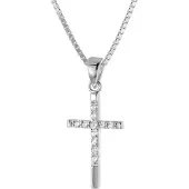 Trendor 28604 Damen-Kette Mit Kreuz 925 Silber