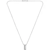 BOSS Kette mit Anhänger "CANDOR JEWELRY", silber (edelstahlfarben), Halsketten, Edelstahl, L: 70 B: 2mm, Kette mit Anhänger, B:2mm