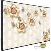 Papermoon Infrarotheizung »EcoHeat - Muster mit Blumen«, Matt-Effekt - bunt