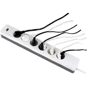 REV COMBINI Mehrfachsteckdose mit Schalter, Kabel 1,4m, weiß