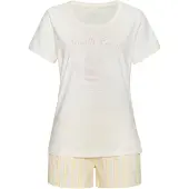 Vivance DREAMS Shorty in gelb-weiß-gestreift | Gr.: 48/50