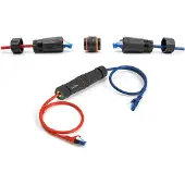 DeLOCK Kabelverbinder RJ45 Buchse zu RJ45 Buchse Cat.6A mit M20 Gewinde und zwei Dichtungen für Slim Kabel IP68 staub- und wasserdicht, RJ45, RJ45, Schwarz