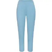 s.Oliver Pyjamahose , Damen, Gr. 32/34, N-Gr, blau (hellblau, meliert), Rippware, Obermaterial: 92% Modal (TENCEL), 8% Elasthan, meliert, slim fit lang, Hosen Pyjamahose, in elastischer 4x4 Rippware