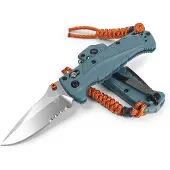Benchmade Mini Adira Taschenmesser, depth blue grivory, Wellenschliff