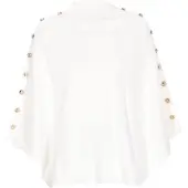 Dreimaster Women Poncho in offwhite | Gr.: XL/XXL