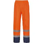 Portwest Warnschutz Regenhose H444" 190T Essentials - Orange/Marine XXXL"