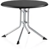Kettler Boulevard Kettalux Klapptisch 85 cm silber/anthrazit, rund, Aluminium/Kettalux