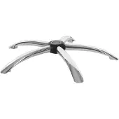 Mendler Fußkreuz 65cm, Drehstuhl Bürostuhl Chefsessel, Chrom Loch Ø5cm