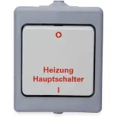 Kopp 567348009 Heizungshauptschalter Aufputz-Feuchtraum Standard