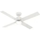 HUNTER FANS DC Deckenventilator Mila Weiss mit LED & Fernbedienung