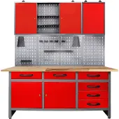 Ondis24 Werkstatt-Set 160 cm, mit LED