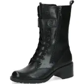 Caprice Damen Stiefelette Halbschaft Schnürung Reißverschluss modisch 9-25103-41, Größe:38 EU, Farbe:Schwarz