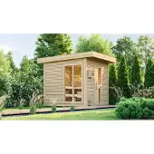 Weka Saunahaus 45 mm KUOPIO mit neuem Fenster, natur x B x T x H x 263 x 298 x 0