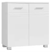 Vasagle Waschbeckenunterschrank, Badezimmerschrank mit Doppeltür, Badschrank, verstellbare Ablage, fürs Badezimmer, 60 x 30 x 63 cm