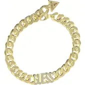 GUESS Timeless Gold Plated Arm Party Bracelet JUBB04222JWYG - Length: 18.5 cm