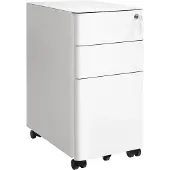Songmics Büroschrank mit Rollen und Schloss B34OFC030W01