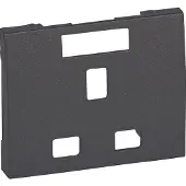 Legrand Steckdose britischer Standard erhöhter Berührungsschutz Galea dark bronze 771296