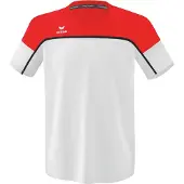 Erima Change By T-Shirt Weiß/Rot/Schwarz - XL