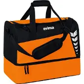 Erima Six Wings Sporttasche mit Bodenfach Orange/Schwarz - L