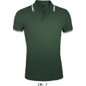 Sol SOLs 00577 | Herren Polo Shirt Pasadena - Farbe: Forest Green/White - Größe: S