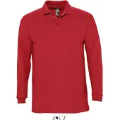 Sol SOLs 11353 | Herren Longsleeve Poloshirt Winter II - Farbe: Red - Größe: XL