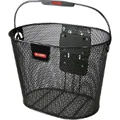 Klickfix Clip-on Stahl-Vorderradkorb mit Henkel ohne Befestigung Oval Plus