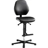 BIMOS Labordrehstuhl LEANOS 9131, Kunstleder, schwarz