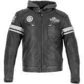 Helstons Riposte Lederjacke Schwarz 2XL Mann Schwarz 2XL
