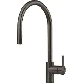 Franke Edelstahl Hochdruck Armatur, Wasserhahn Eos Neo J Auszugsbrause Anthrazit Seitenbedienung 115.0628.256 - inkl.